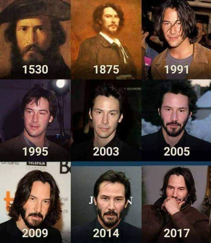 Image result for keanu never ages